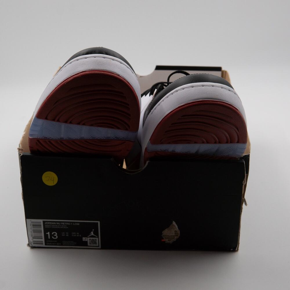 Jordan Nu Retro 1 Low Varsity Red Black Size 13 DS